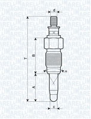 MAGNETI MARELLI 062900056304 Свеча накаливания для VOLKSWAGEN JETTA (Фольксваген Жэтта) MAGNETI MARELLI 062900056304 Свеча накаливания для VOLKSWAGEN JETTA (Фольксваген Жэтта)