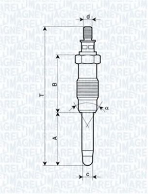 MAGNETI MARELLI 061830166304 Свеча накаливания для ROVER 2000-3500 (Ровер 2000-3500) MAGNETI MARELLI 061830166304 Свеча накаливания для ROVER 2000-3500 (Ровер 2000-3500)