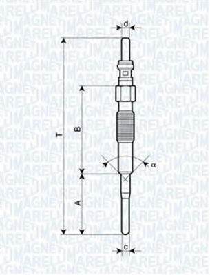 MAGNETI MARELLI 062900079304 Свеча накаливания для CHEVROLET CAPTIVA (Шевроле Каптива) MAGNETI MARELLI 062900079304 Свеча накаливания для CHEVROLET CAPTIVA (Шевроле Каптива)