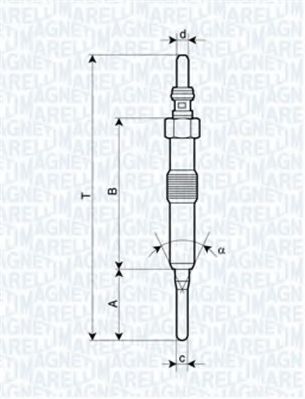 MAGNETI MARELLI 062900089304 Свеча накаливания для DACIA SANDERO (Дача Сандэро) MAGNETI MARELLI 062900089304 Свеча накаливания для DACIA SANDERO (Дача Сандэро)