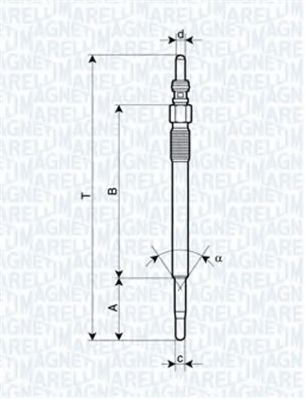 MAGNETI MARELLI 062900048304 Свеча накаливания для PEUGEOT 207 (Пежо 207) MAGNETI MARELLI 062900048304 Свеча накаливания для PEUGEOT 207 (Пежо 207)