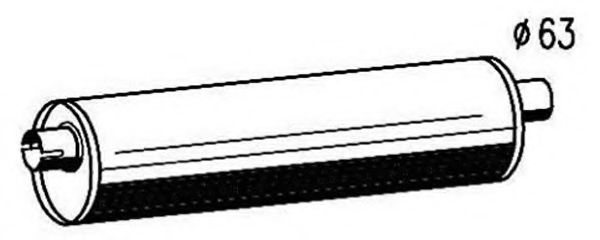 MAGNETI MARELLI 391338015085 Средний конечный глушитель ОГ 