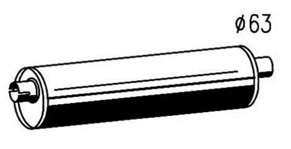 MAGNETI MARELLI 391338015086 Средний конечный глушитель ОГ 