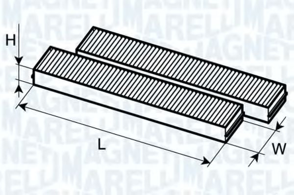 MAGNETI MARELLI 350203062610 Фильтр, воздух во внутренном пространстве для AUDI (Ауди) MAGNETI MARELLI 350203062610 Фильтр, воздух во внутренном пространстве для AUDI (Ауди)