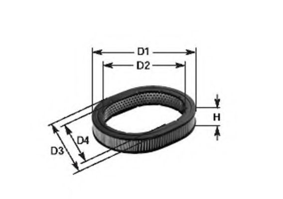 MAGNETI MARELLI 152071758463 Воздушный фильтр для FORD ORION II (Форд Орион 2) MAGNETI MARELLI 152071758463 Воздушный фильтр для FORD ORION II (Форд Орион 2)