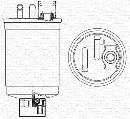 MAGNETI MARELLI 213908543000 Топливный фильтр для SKODA (Шкода) MAGNETI MARELLI 213908543000 Топливный фильтр для SKODA (Шкода)