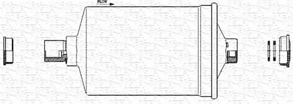 MAGNETI MARELLI 213908202600 Топливный фильтр для AUDI V8 (Ауди V8) MAGNETI MARELLI 213908202600 Топливный фильтр для AUDI V8 (Ауди V8)