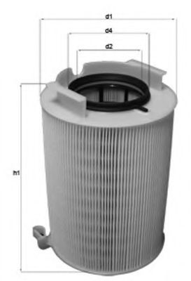 MAGNETI MARELLI 154066714320 Воздушный фильтр для VOLKSWAGEN CADDY III (Фольксваген Кадди 3) MAGNETI MARELLI 154066714320 Воздушный фильтр для VOLKSWAGEN CADDY III (Фольксваген Кадди 3)