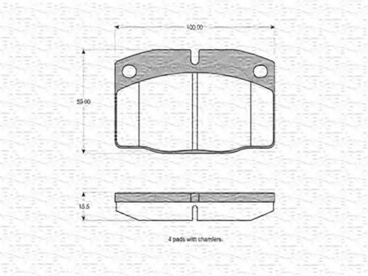 MAGNETI MARELLI 363702160015 Тормозные колодки для OPEL MANTA B CC (Опель Манта б cc) MAGNETI MARELLI 363702160015 Тормозные колодки для OPEL MANTA B CC (Опель Манта б cc)