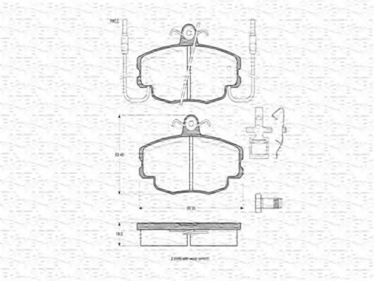 MAGNETI MARELLI 363702160158 Тормозные колодки для RENAULT ESPACE I (Рено Эспаcэ и) MAGNETI MARELLI 363702160158 Тормозные колодки для RENAULT ESPACE I (Рено Эспаcэ и)