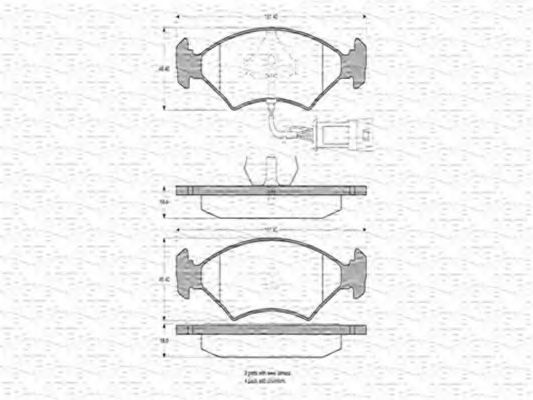 MAGNETI MARELLI 363702160194 Тормозные колодки для FORD ORION II (Форд Орион 2) MAGNETI MARELLI 363702160194 Тормозные колодки для FORD ORION II (Форд Орион 2)
