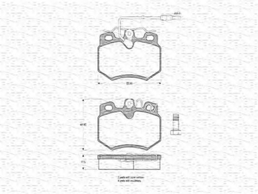 MAGNETI MARELLI 363702160213 Тормозные колодки для PEUGEOT 205 I (Пежо 205 и) MAGNETI MARELLI 363702160213 Тормозные колодки для PEUGEOT 205 I (Пежо 205 и)