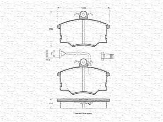 MAGNETI MARELLI 363702160226 Тормозные колодки для ALFA ROMEO RZ (Альфа ромео Рз) MAGNETI MARELLI 363702160226 Тормозные колодки для ALFA ROMEO RZ (Альфа ромео Рз)