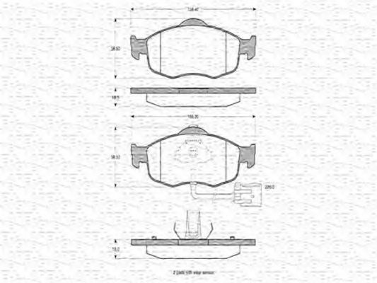 MAGNETI MARELLI 430216170265 Тормозные колодки для FORD MONDEO (Форд Мондэо) MAGNETI MARELLI 430216170265 Тормозные колодки для FORD MONDEO (Форд Мондэо)