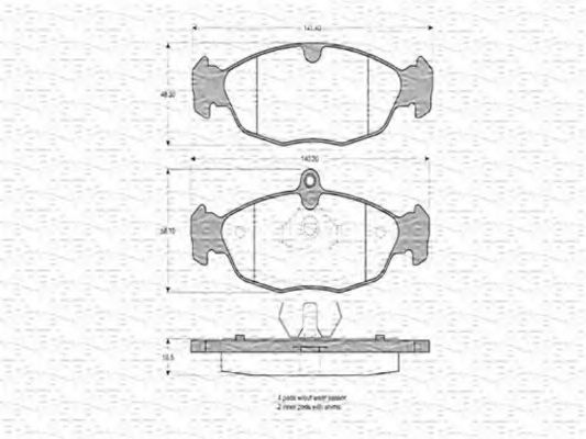 MAGNETI MARELLI 363702160317 Тормозные колодки для JAGUAR VANDEN PLAS (Ягуар Vандэн плас) MAGNETI MARELLI 363702160317 Тормозные колодки для JAGUAR VANDEN PLAS (Ягуар Vандэн плас)