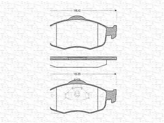 MAGNETI MARELLI 430216170320 Тормозные колодки для FORD MONDEO (Форд Мондэо) MAGNETI MARELLI 430216170320 Тормозные колодки для FORD MONDEO (Форд Мондэо)