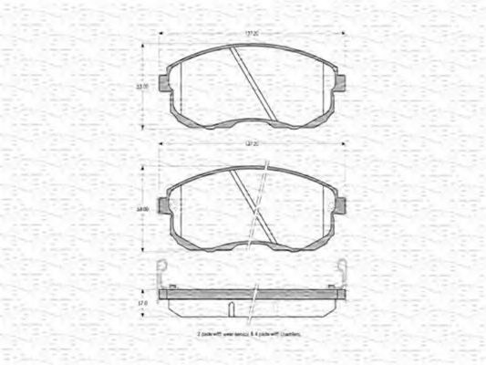 MAGNETI MARELLI 363702160501 Тормозные колодки для NISSAN MAXIMA QX (Ниссан Маxима qx) MAGNETI MARELLI 363702160501 Тормозные колодки для NISSAN MAXIMA QX (Ниссан Маxима qx)