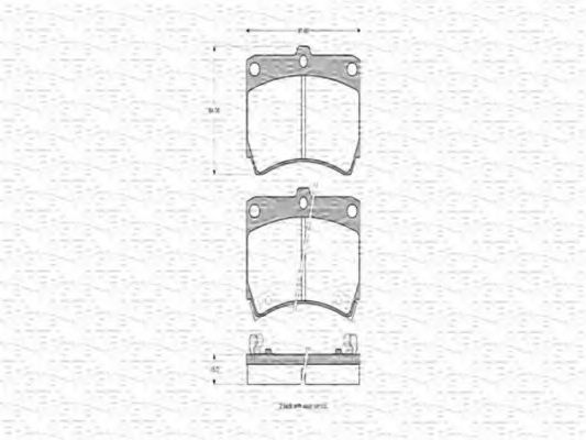 MAGNETI MARELLI 363702160521 Тормозные колодки для MAZDA FAMILIA V (Мазда Фамилиа v) MAGNETI MARELLI 363702160521 Тормозные колодки для MAZDA FAMILIA V (Мазда Фамилиа v)