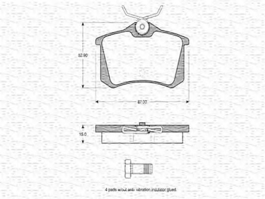MAGNETI MARELLI 363702160566 Тормозные колодки для SEAT TOLEDO (Сеат Толэдо) MAGNETI MARELLI 363702160566 Тормозные колодки для SEAT TOLEDO (Сеат Толэдо)
