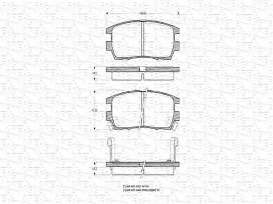 MAGNETI MARELLI 363702160569 Тормозные колодки для MITSUBISHI SIGMA (Митсубиши/митсубиси Сигма) MAGNETI MARELLI 363702160569 Тормозные колодки для MITSUBISHI SIGMA (Митсубиши/митсубиси Сигма)