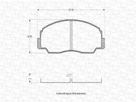 MAGNETI MARELLI 363702160575 Тормозные колодки для DAIHATSU FEROZA HARD TOP (Дайхатсу Фэроза хард топ) MAGNETI MARELLI 363702160575 Тормозные колодки для DAIHATSU FEROZA HARD TOP (Дайхатсу Фэроза хард топ)