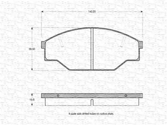 MAGNETI MARELLI 363702160612 Тормозные колодки для VOLKSWAGEN TARO (Фольксваген Таро) MAGNETI MARELLI 363702160612 Тормозные колодки для VOLKSWAGEN TARO (Фольксваген Таро)