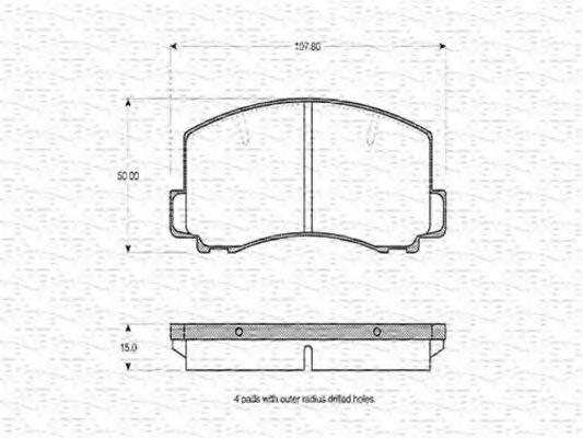MAGNETI MARELLI 363702160769 Тормозные колодки для MITSUBISHI TREDIA (Митсубиши/митсубиси Трэдиа) MAGNETI MARELLI 363702160769 Тормозные колодки для MITSUBISHI TREDIA (Митсубиши/митсубиси Трэдиа)