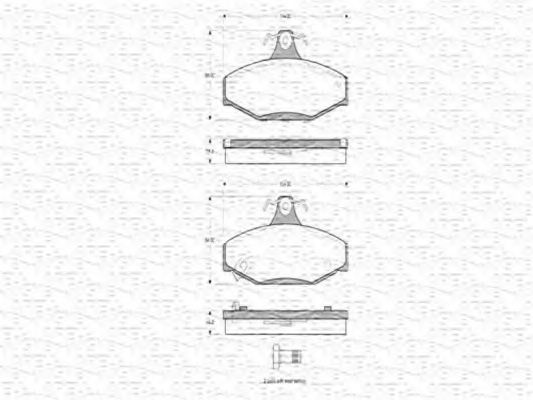 MAGNETI MARELLI 363702160779 Тормозные колодки для SSANGYONG MUSSO (Сан-янг/санянг Муссо) MAGNETI MARELLI 363702160779 Тормозные колодки для SSANGYONG MUSSO (Сан-янг/санянг Муссо)