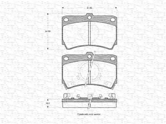 MAGNETI MARELLI 363702160816 Тормозные колодки для MAZDA GLC II (Мазда Глc 2) MAGNETI MARELLI 363702160816 Тормозные колодки для MAZDA GLC II (Мазда Глc 2)
