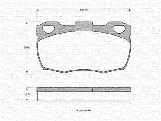 MAGNETI MARELLI 363702160829 Тормозные колодки для LAND ROVER DEFENDER (Ленд ровер/лэнд ровер Дэфэндэр) MAGNETI MARELLI 363702160829 Тормозные колодки для LAND ROVER DEFENDER (Ленд ровер/лэнд ровер Дэфэндэр)
