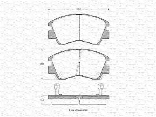 MAGNETI MARELLI 363702160884 Тормозные колодки для MITSUBISHI COLT/RODEO (Митсубиши/митсубиси Cолт/родэо) MAGNETI MARELLI 363702160884 Тормозные колодки для MITSUBISHI COLT/RODEO (Митсубиши/митсубиси Cолт/родэо)