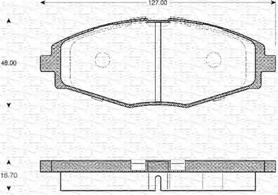 MAGNETI MARELLI 363702161051 Тормозные колодки для DAEWOO MATIZ (Дэу Матиз) MAGNETI MARELLI 363702161051 Тормозные колодки для DAEWOO MATIZ (Дэу Матиз)