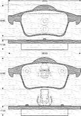 MAGNETI MARELLI 363702161109 Тормозные колодки для VOLVO XC70 CROSS COUNTRY (Вольво Xc70 кросс кантри) MAGNETI MARELLI 363702161109 Тормозные колодки для VOLVO XC70 CROSS COUNTRY (Вольво Xc70 кросс кантри)