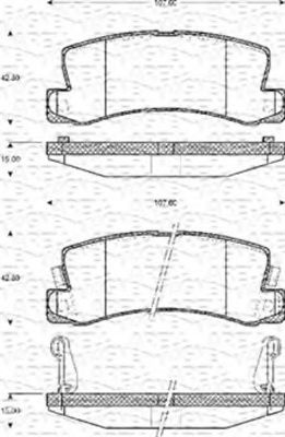 MAGNETI MARELLI 363702161125 Тормозные колодки для TOYOTA CORONA (Тойота/тоета Cорона) MAGNETI MARELLI 363702161125 Тормозные колодки для TOYOTA CORONA (Тойота/тоета Cорона)