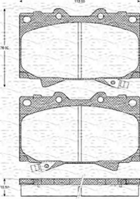 MAGNETI MARELLI 363702161135 Тормозные колодки для TOYOTA PRADO (Тойота/тоета Прадо) MAGNETI MARELLI 363702161135 Тормозные колодки для TOYOTA PRADO (Тойота/тоета Прадо)