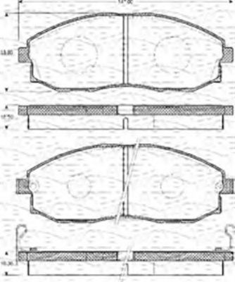 MAGNETI MARELLI 363702161136 Тормозные колодки для HYUNDAI H-1 / STAREX (Хендай Н1 / старэx) MAGNETI MARELLI 363702161136 Тормозные колодки для HYUNDAI H-1 / STAREX (Хендай Н1 / старэx)
