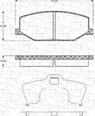 MAGNETI MARELLI 363702161139 Тормозные колодки для SUZUKI JIMNY SIERRA (Сузуки Жимнъ сиэрра) MAGNETI MARELLI 363702161139 Тормозные колодки для SUZUKI JIMNY SIERRA (Сузуки Жимнъ сиэрра)