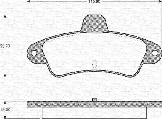 MAGNETI MARELLI 363702161148 Тормозные колодки для FORD MONDEO (Форд Мондэо) MAGNETI MARELLI 363702161148 Тормозные колодки для FORD MONDEO (Форд Мондэо)