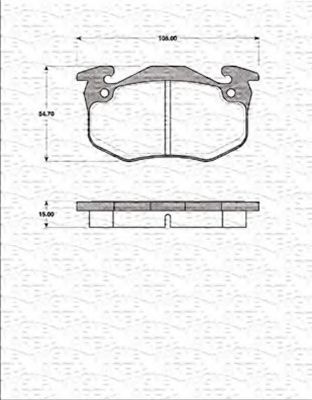 MAGNETI MARELLI 363702161183 Тормозные колодки для RENAULT SUPER 5 (Рено Супэр 5) MAGNETI MARELLI 363702161183 Тормозные колодки для RENAULT SUPER 5 (Рено Супэр 5)