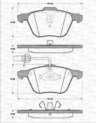MAGNETI MARELLI 363702161228 Тормозные колодки для VOLKSWAGEN T4 CARAVELLE (Фольксваген Т4 cараvэллэ) MAGNETI MARELLI 363702161228 Тормозные колодки для VOLKSWAGEN T4 CARAVELLE (Фольксваген Т4 cараvэллэ)
