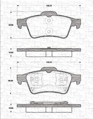 MAGNETI MARELLI 363702161273 Тормозные колодки для RENAULT LAGUNA II (Рено Лагуна 2) MAGNETI MARELLI 363702161273 Тормозные колодки для RENAULT LAGUNA II (Рено Лагуна 2)