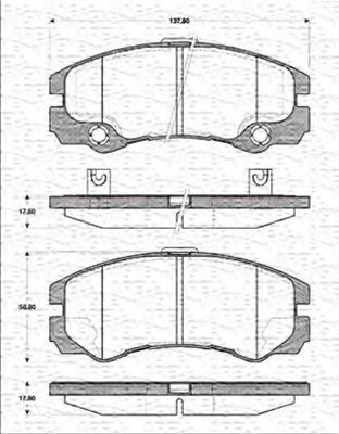 MAGNETI MARELLI 363702161413 Тормозные колодки для OPEL FRONTERA B (Опель Фронтера б) MAGNETI MARELLI 363702161413 Тормозные колодки для OPEL FRONTERA B (Опель Фронтера б)