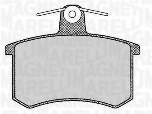 MAGNETI MARELLI 363916060116 Тормозные колодки для AUDI 90 (Ауди 90) MAGNETI MARELLI 363916060116 Тормозные колодки для AUDI 90 (Ауди 90)