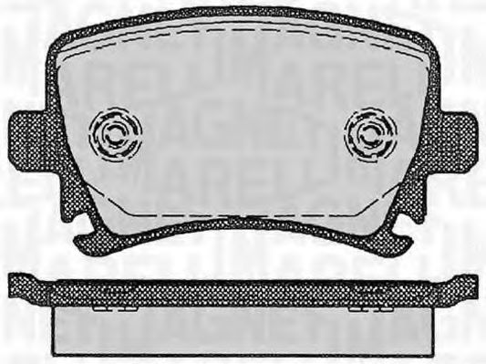MAGNETI MARELLI 363916060133 Тормозные колодки для SEAT ALTEA (Сеат Алтэа) MAGNETI MARELLI 363916060133 Тормозные колодки для SEAT ALTEA (Сеат Алтэа)