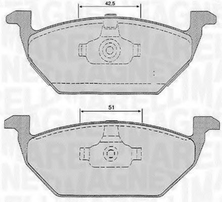 MAGNETI MARELLI 363916060134 Тормозные колодки для VOLKSWAGEN (Фольксваген) MAGNETI MARELLI 363916060134 Тормозные колодки для VOLKSWAGEN (Фольксваген)