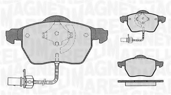 MAGNETI MARELLI 363916060142 Тормозные колодки для VOLKSWAGEN (Фольксваген) MAGNETI MARELLI 363916060142 Тормозные колодки для VOLKSWAGEN (Фольксваген)