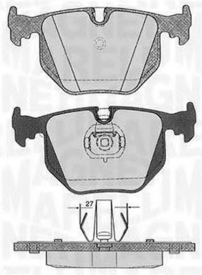 MAGNETI MARELLI 363916060152 Тормозные колодки для BMW (Бмв) MAGNETI MARELLI 363916060152 Тормозные колодки для BMW (Бмв)