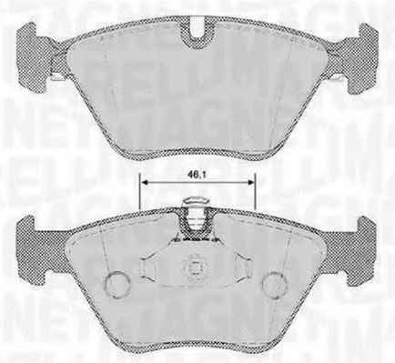 MAGNETI MARELLI 363916060153 Тормозные колодки для BMW (Бмв) MAGNETI MARELLI 363916060153 Тормозные колодки для BMW (Бмв)