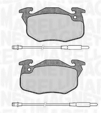 MAGNETI MARELLI 363916060168 Тормозные колодки для PEUGEOT 205 I (Пежо 205 и) MAGNETI MARELLI 363916060168 Тормозные колодки для PEUGEOT 205 I (Пежо 205 и)