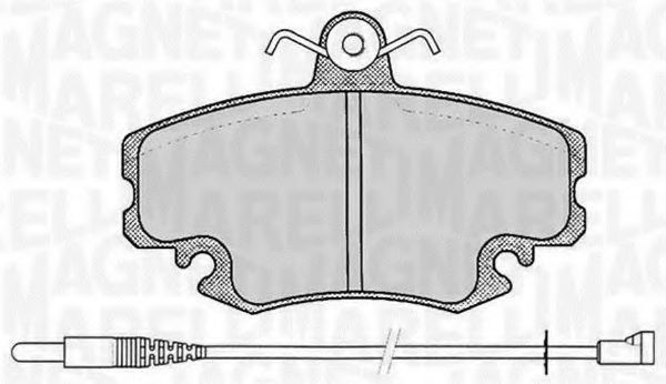 MAGNETI MARELLI 363916060203 Тормозные колодки для RENAULT CLIO I (Рено Cлио и) MAGNETI MARELLI 363916060203 Тормозные колодки для RENAULT CLIO I (Рено Cлио и)